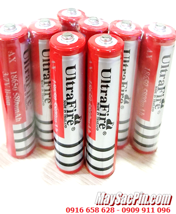 Ultrafire AX18650; Pin sạc 3.7v 18650 Ultrafire AX18650-5800mAh _Made in ThaiLand chỉ sử dụng cho đèn pin